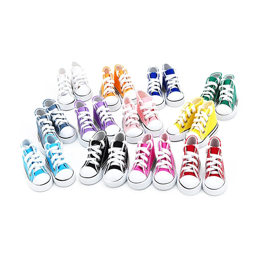 niannyyhouse 1/4 BJD 1/3SD Doll Canvas Shoes Length 7.5cm 45cm Joint Doll Accessories Dress Up