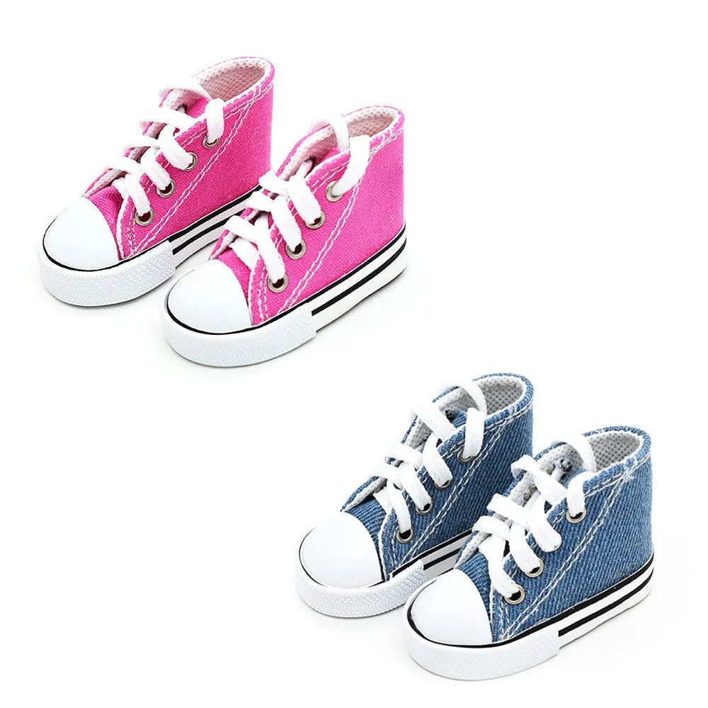 niannyyhouse 1/4 BJD 1/3SD Doll Canvas Shoes Length 7.5cm 45cm Joint Doll Accessories Dress Up