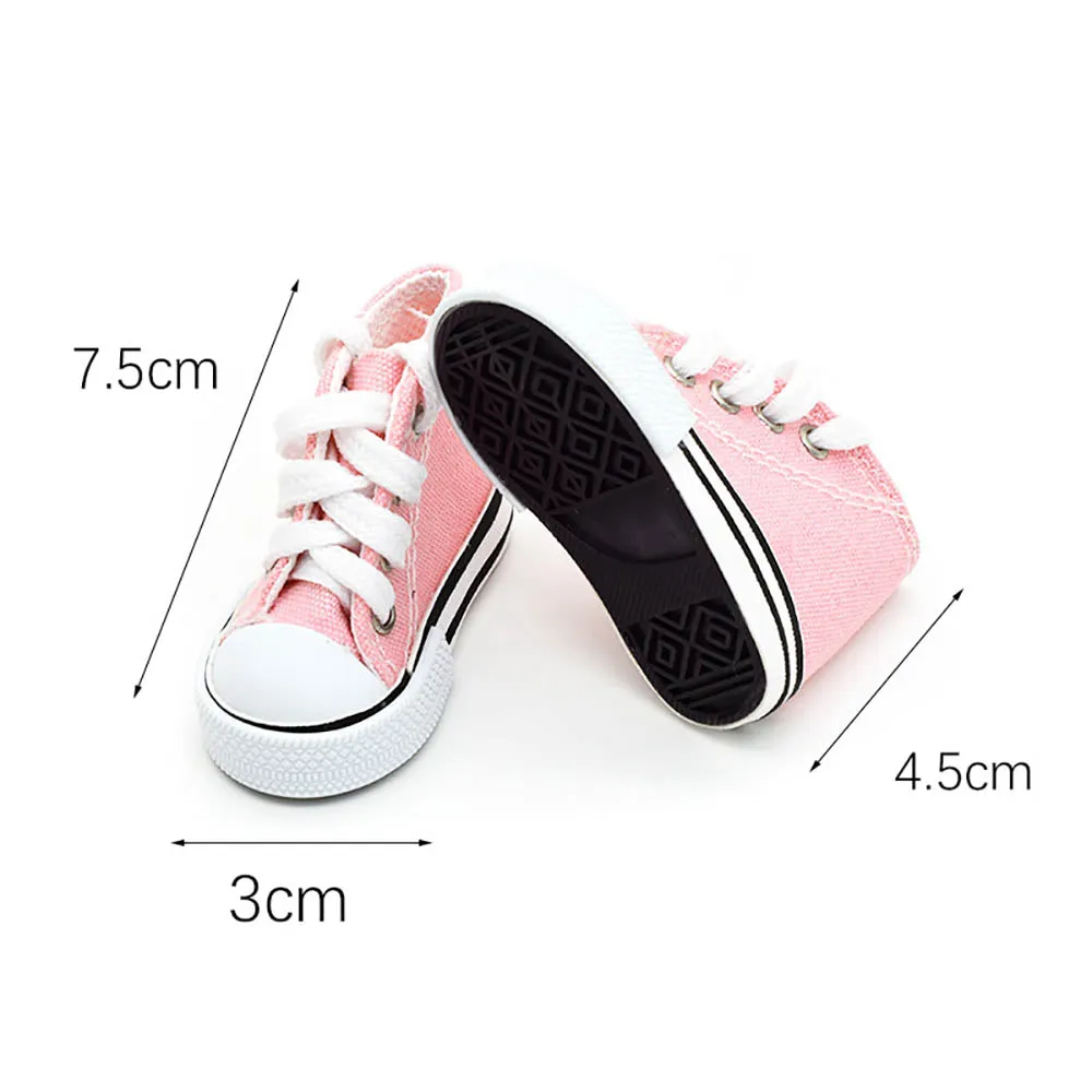 niannyyhouse 1/4 BJD 1/3SD Doll Canvas Shoes Length 7.5cm 45cm Joint Doll Accessories Dress Up