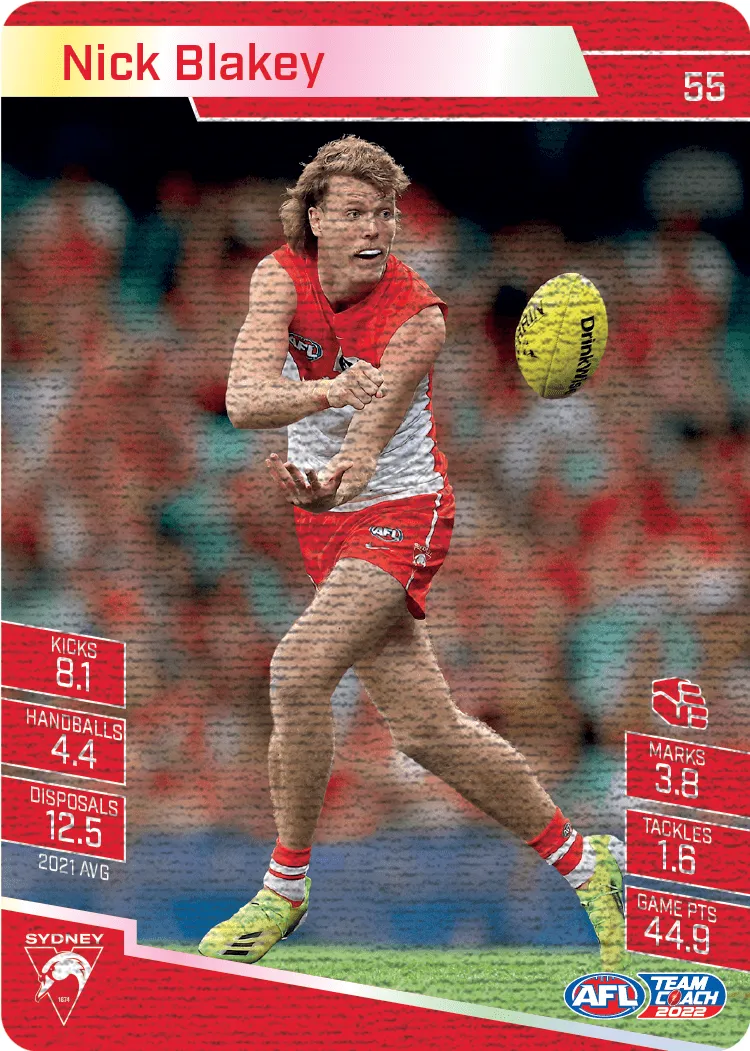 Nick Blakey, Canvas, 2022 Teamcoach AFL