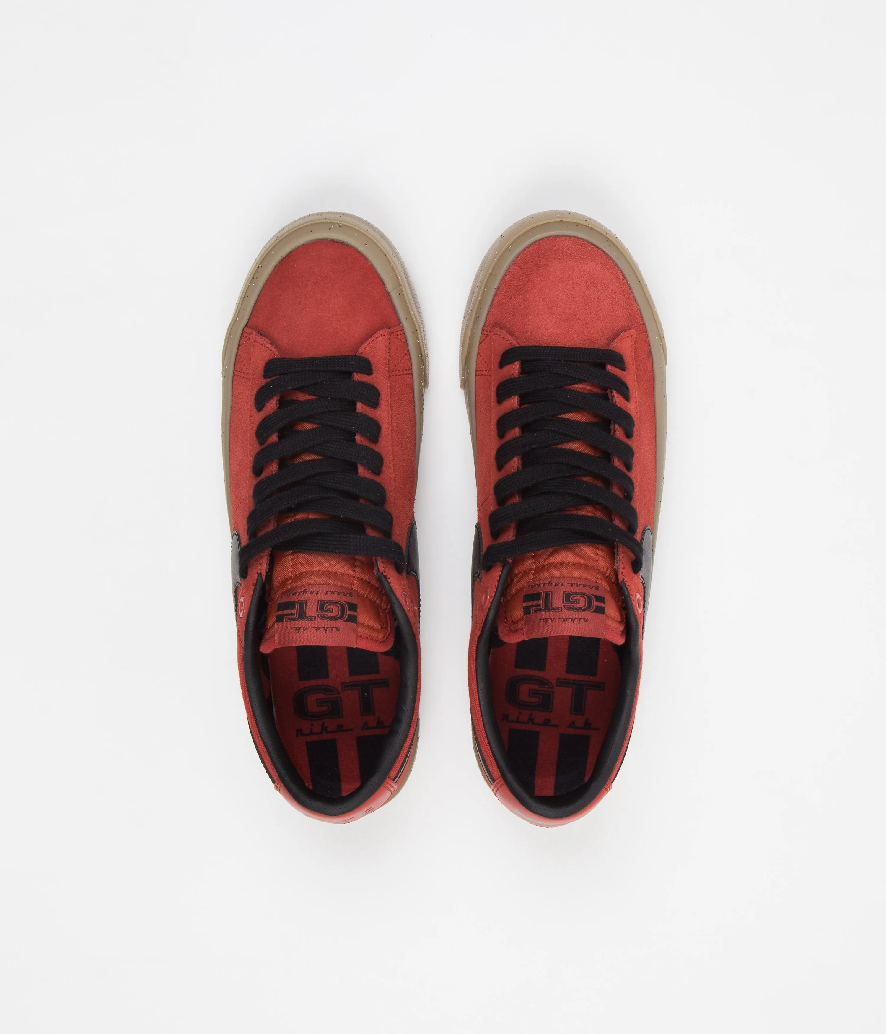 Nike SB Blazer Low Pro GT Shoes - Cinnabar / Black - Cinnabar - Gum Light Brown