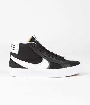 Nike SB Blazer Mid Premium Plus Shoes - Black / White