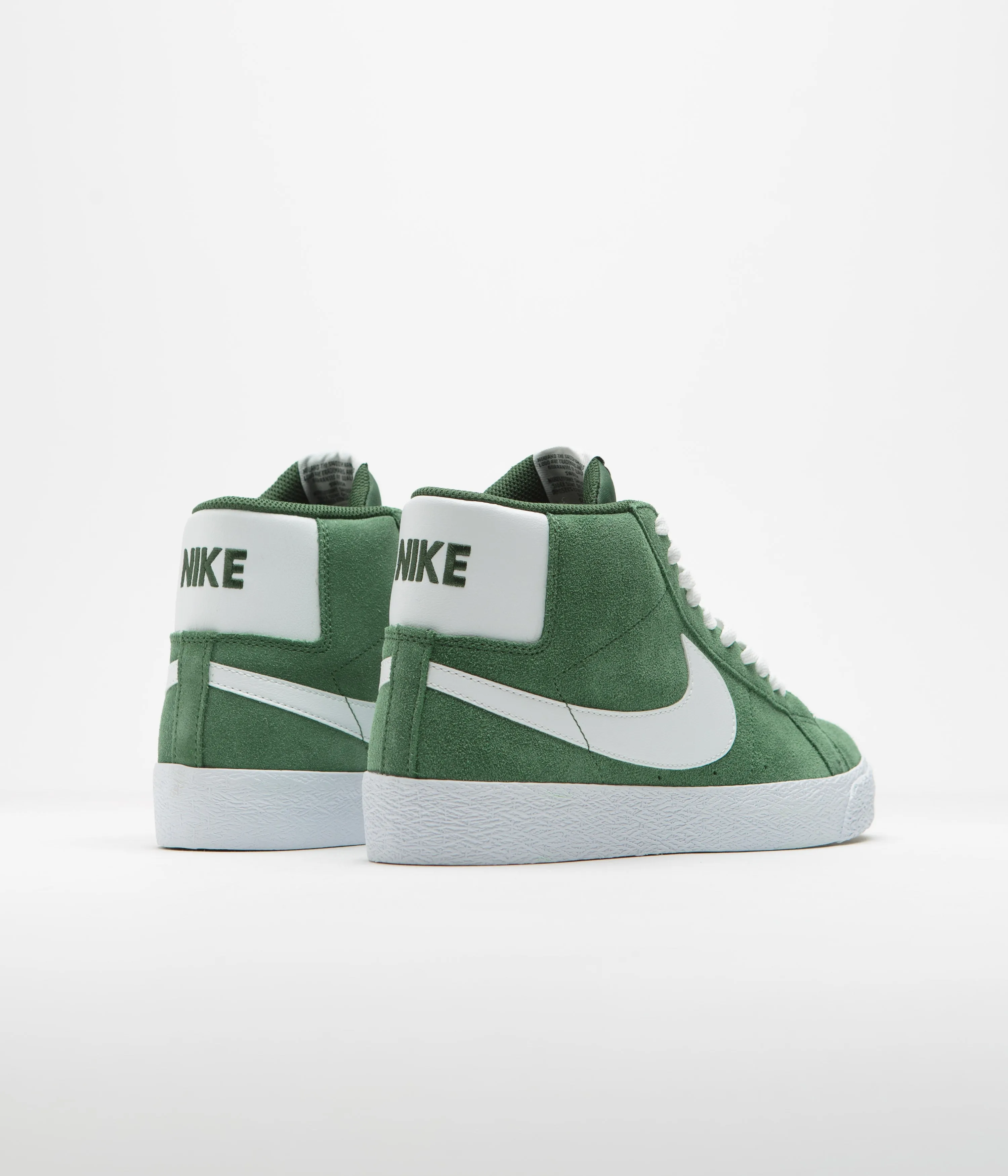 Nike SB Blazer Mid Shoes - Fir / White - Fir - White