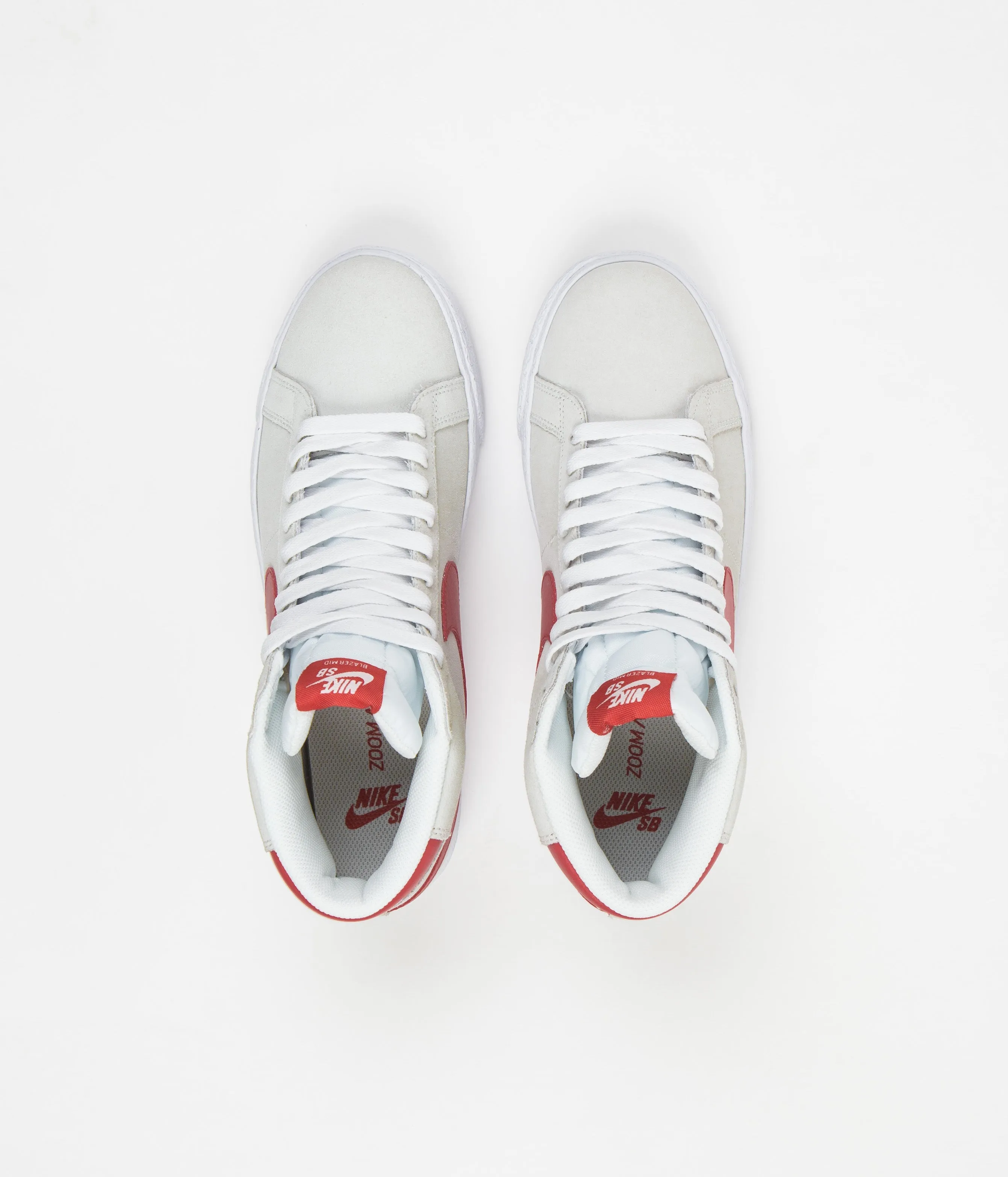Nike SB Blazer Mid Shoes - Summit White / Lobster - Summit White - White