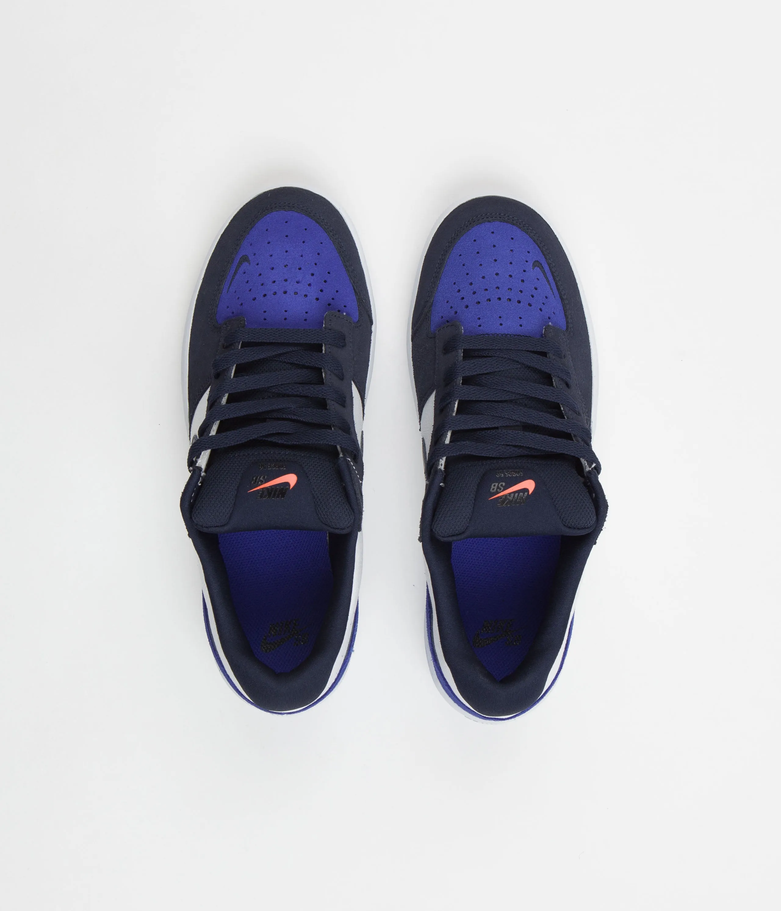 Nike SB Force 58 Shoes - Obsidian / Obsidian - White - Hyper Royal