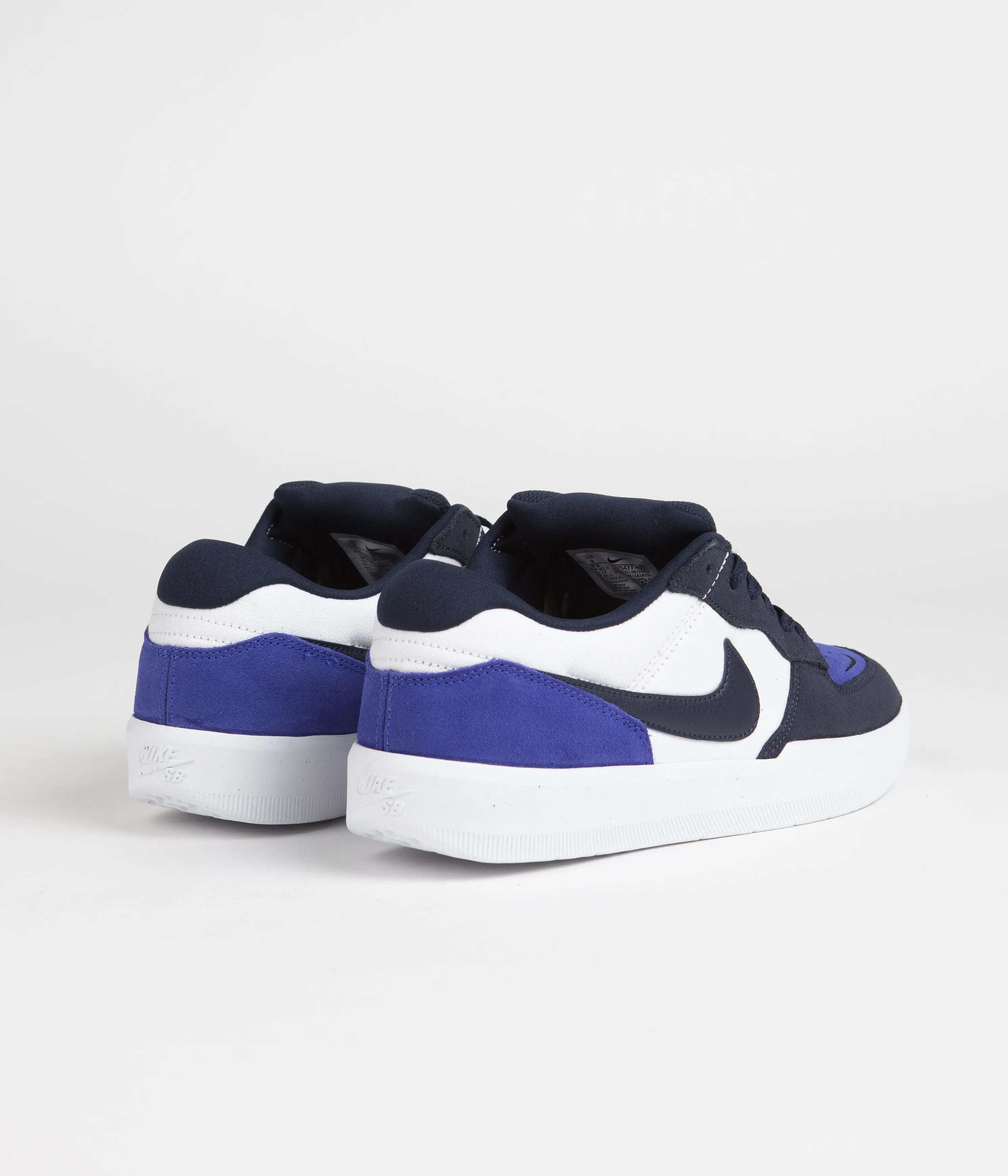 Nike SB Force 58 Shoes - Obsidian / Obsidian - White - Hyper Royal