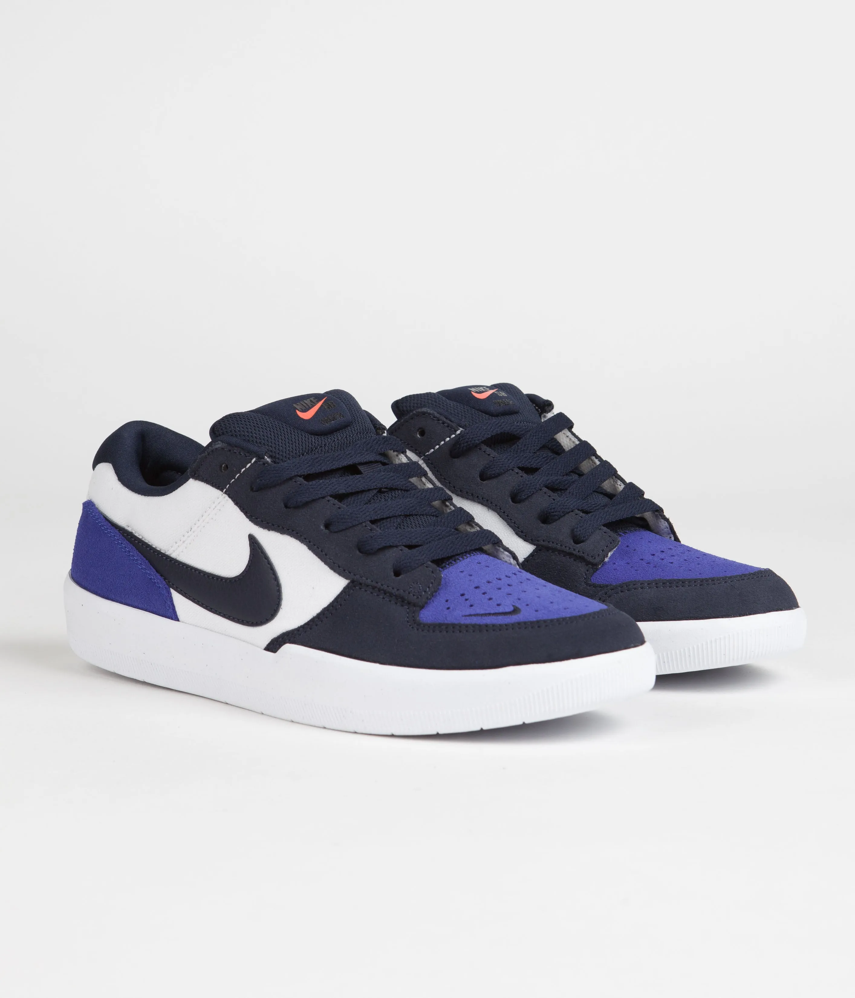 Nike SB Force 58 Shoes - Obsidian / Obsidian - White - Hyper Royal