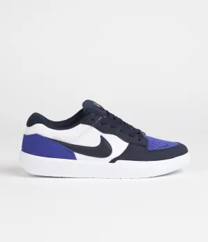 Nike SB Force 58 Shoes - Obsidian / Obsidian - White - Hyper Royal