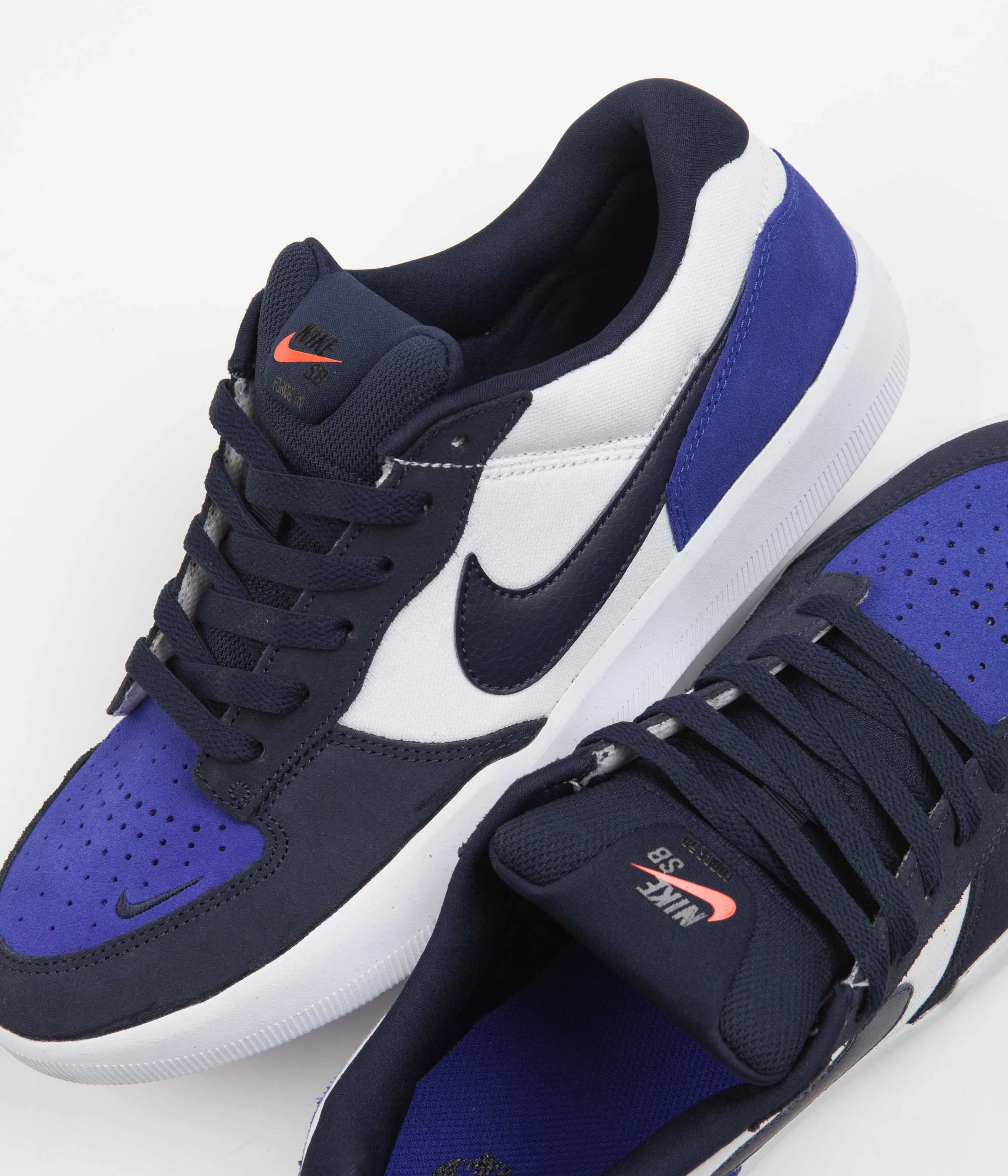 Nike SB Force 58 Shoes - Obsidian / Obsidian - White - Hyper Royal