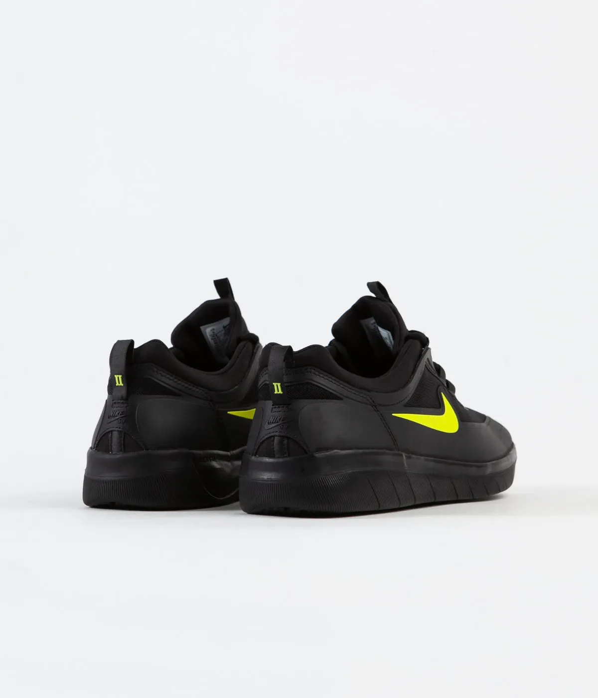 Nike SB Nyjah Free 2 Shoes - Black / Cyber - Black - Black