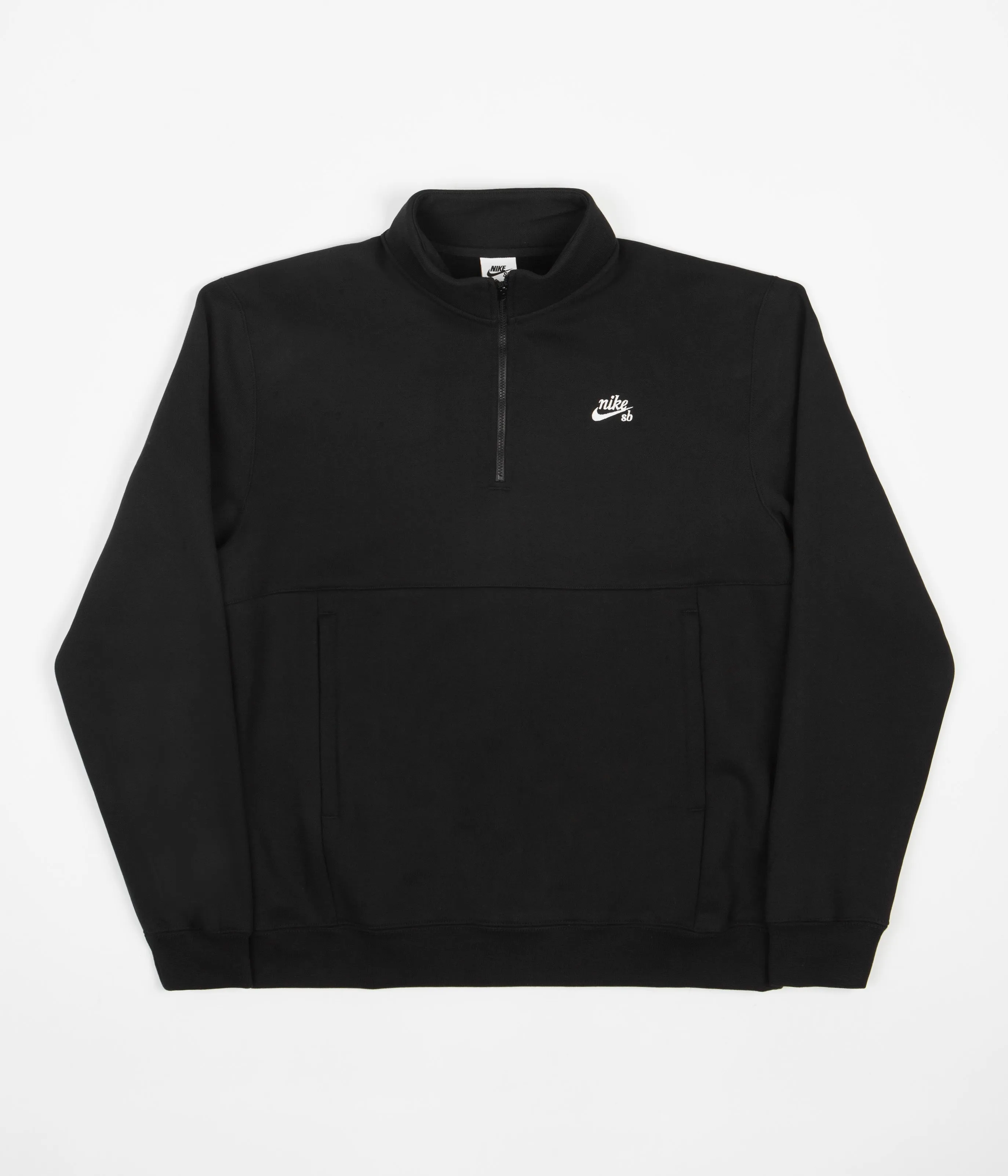 Nike SB Premium GFX 1/2 Zip Sweatshirt - Black / White
