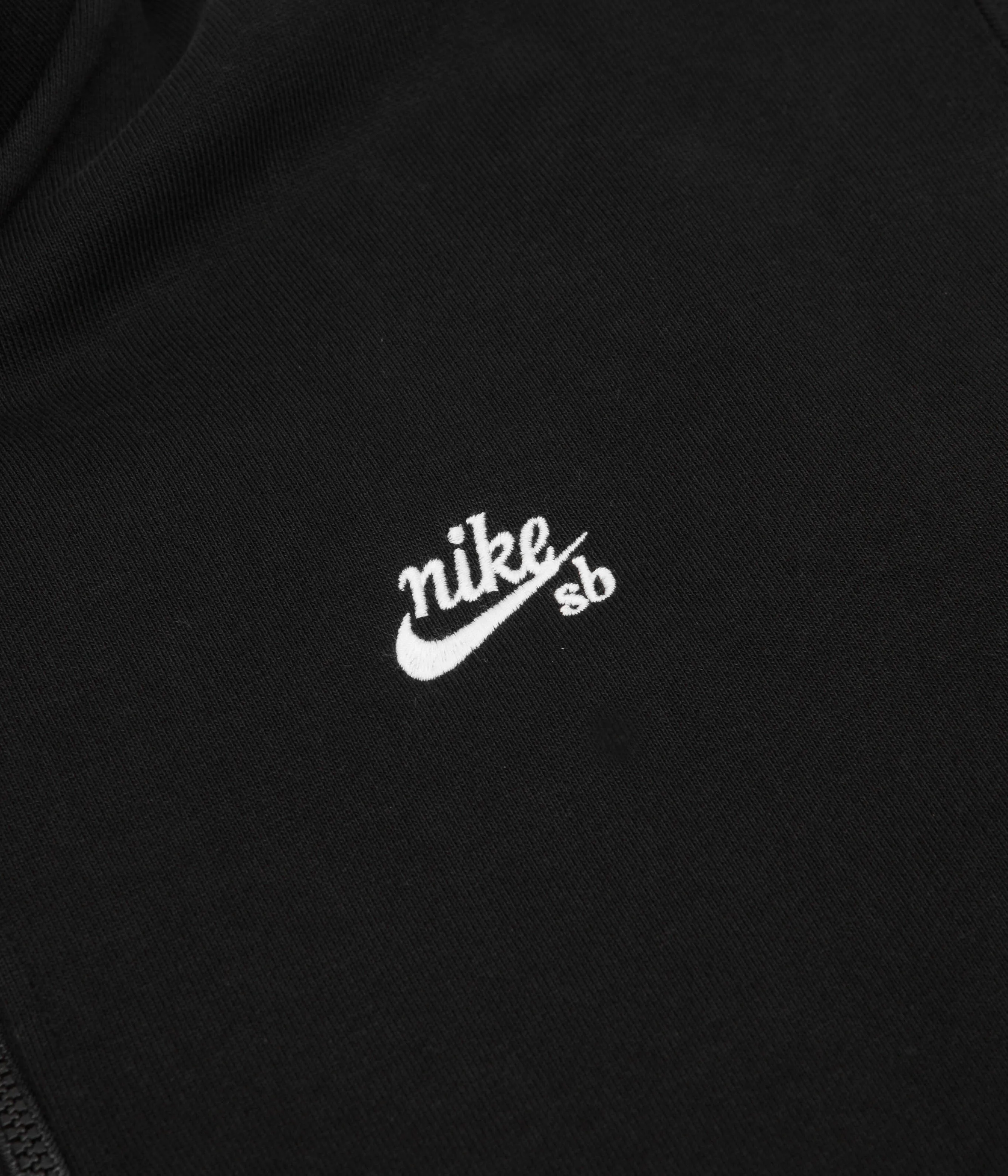 Nike SB Premium GFX 1/2 Zip Sweatshirt - Black / White