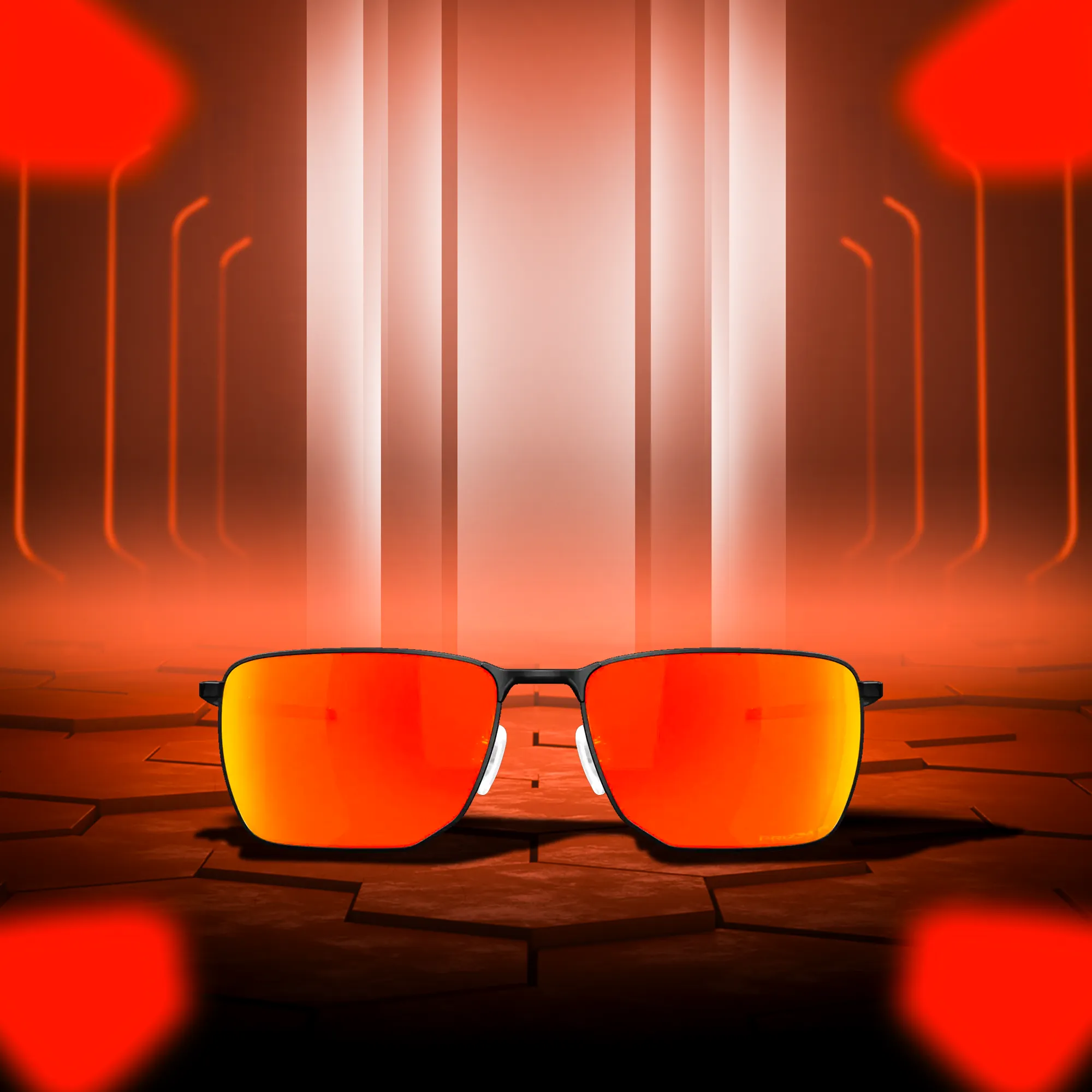Oakley Ejector Light Steel / Prizm Ruby Polarized Lenses Sunglass