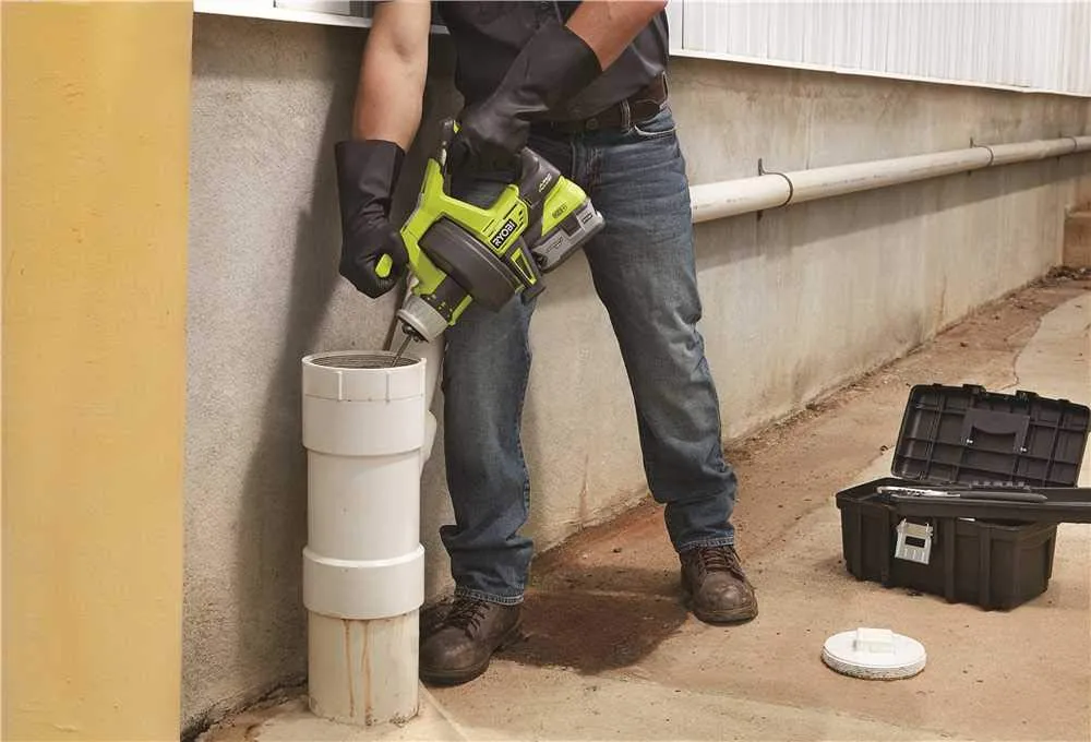 Open Box -  Ryobi P4002 18-Volt ONE  Hybrid Drain Auger (Tool Only)