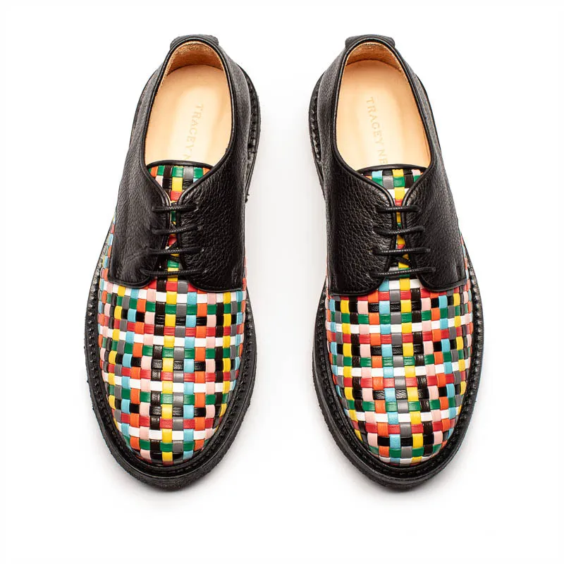 PABLO Carnival | Woven Leather Derby