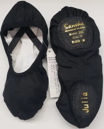 Phoebe -- Women's Stretch Canvas Split Sole Ballet
