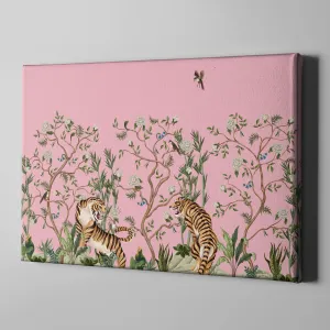 Pink Tiger Gallery Wrapped Canvas
