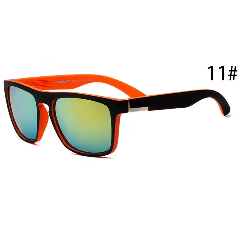 QS731 Classic Square Sunglasses Men Women Outdoor Beach Fishing Sun Glasses UV400 Hiking Driving Cycling Eyewear Sport Glasses