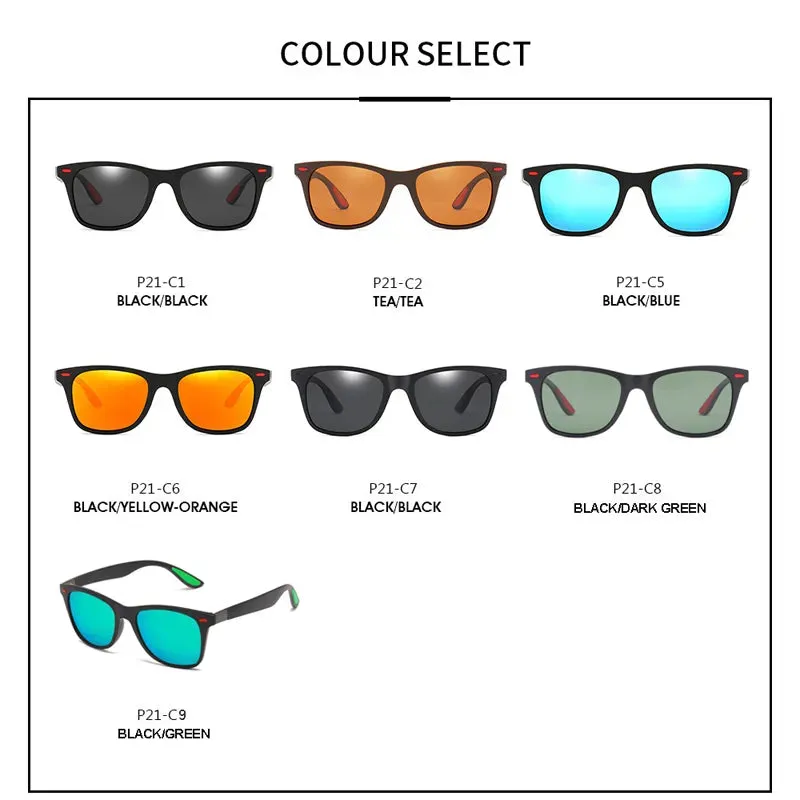 QS731 Classic Square Sunglasses Men Women Outdoor Beach Fishing Sun Glasses UV400 Hiking Driving Cycling Eyewear Sport Glasses