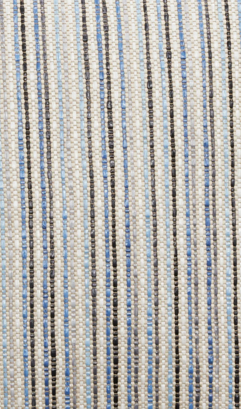 Raffia Pillows and Cushions "Ipanema" in Blue & Grey Colors