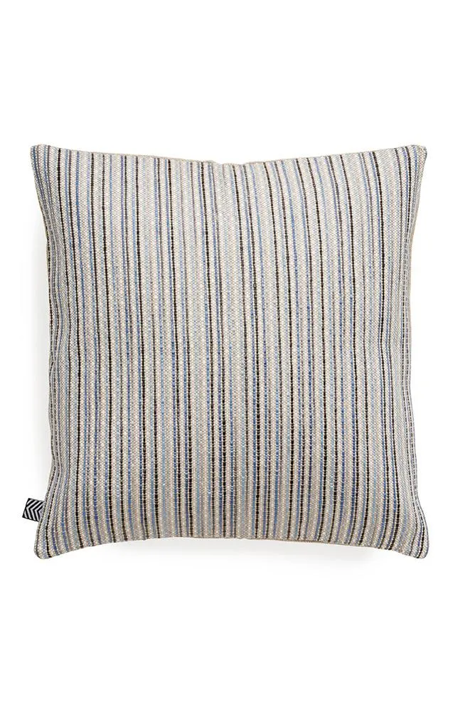 Raffia Pillows and Cushions "Ipanema" in Blue & Grey Colors