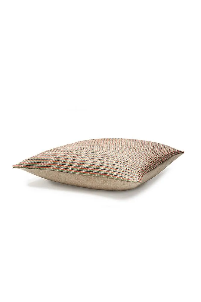 Raffia Pillows and Cushions "Ipanema" in Orange & Green Colors