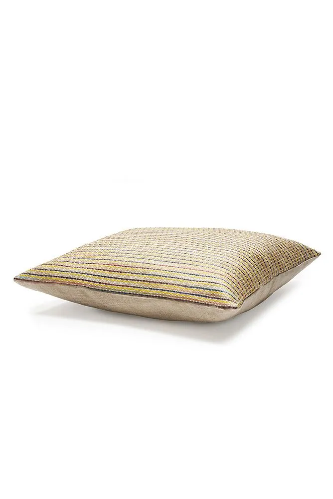 Raffia Pillows and Cushions "Ipanema" in Yellow & Pink Colors