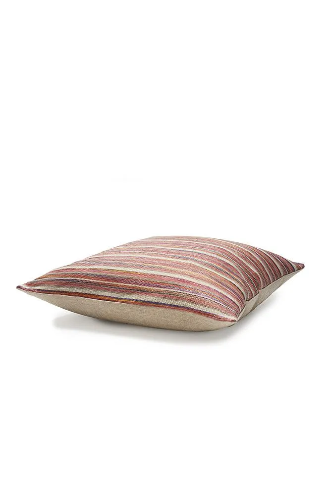 Raffia Pillows and Cushions "Waikiki" in Coral Color
