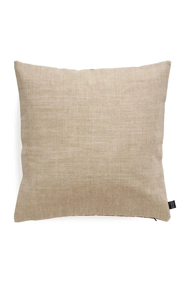 Raffia Pillows and Cushions "Waikiki" in Coral Color