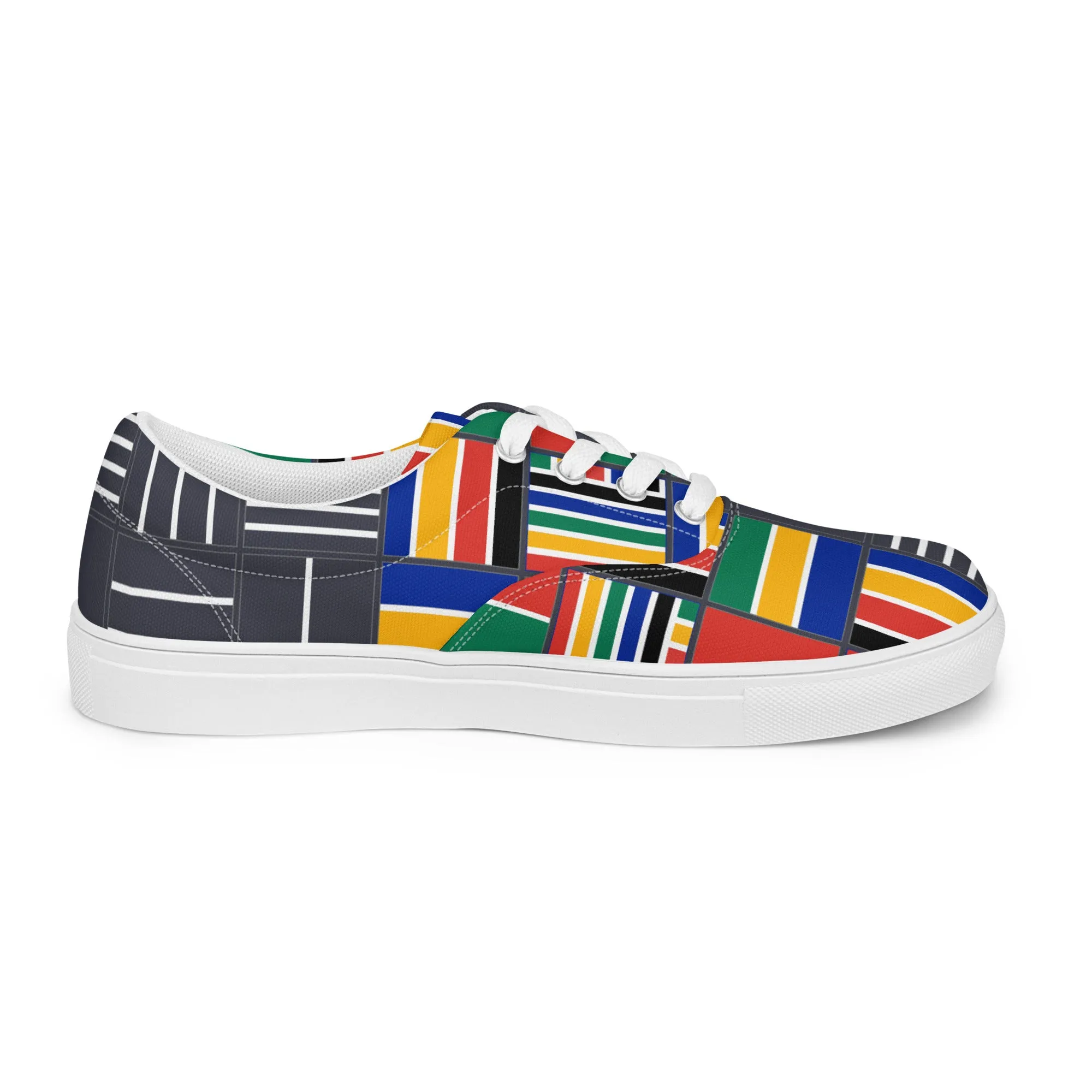 Rainbow Nation Women’s lace-up canvas shoes
