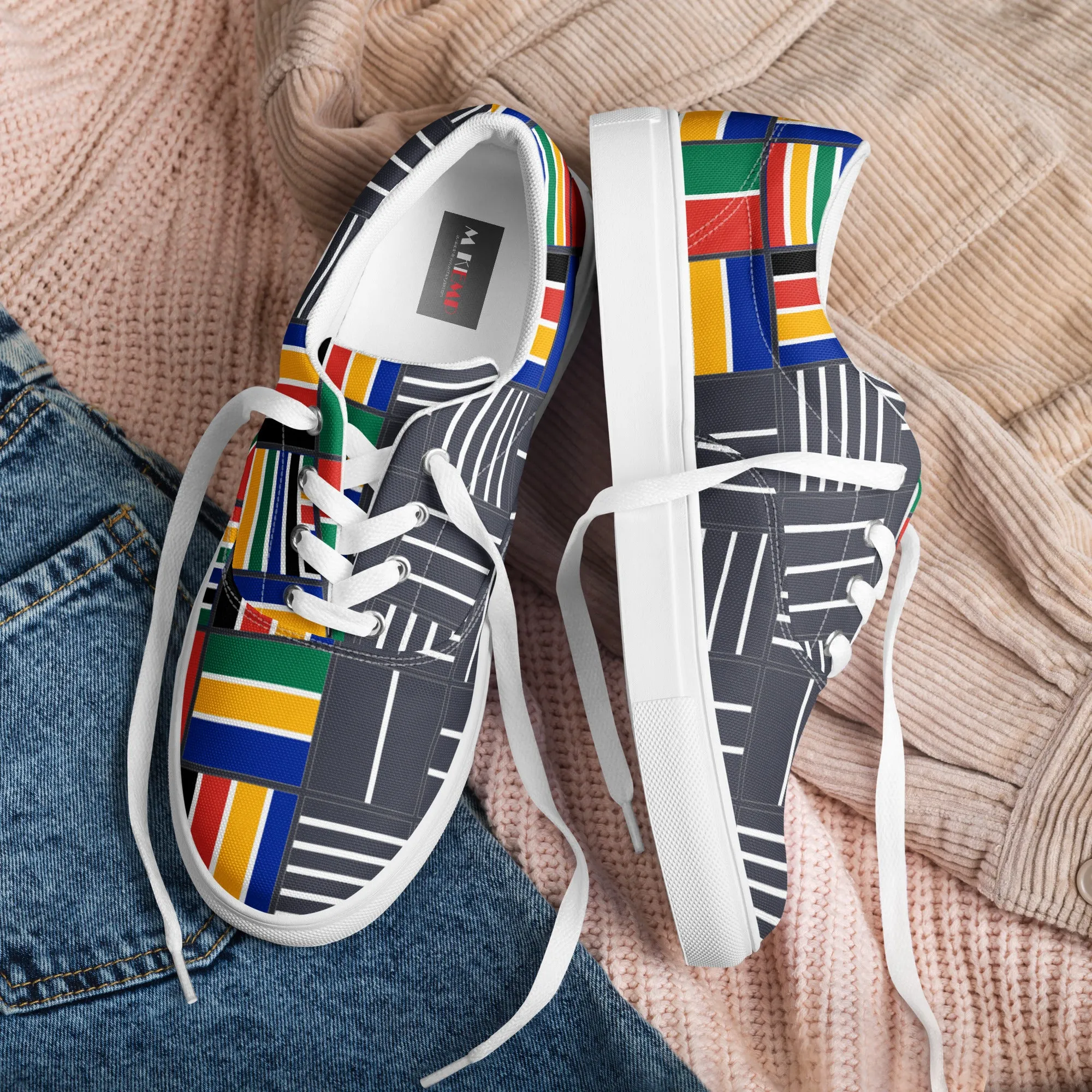 Rainbow Nation Women’s lace-up canvas shoes