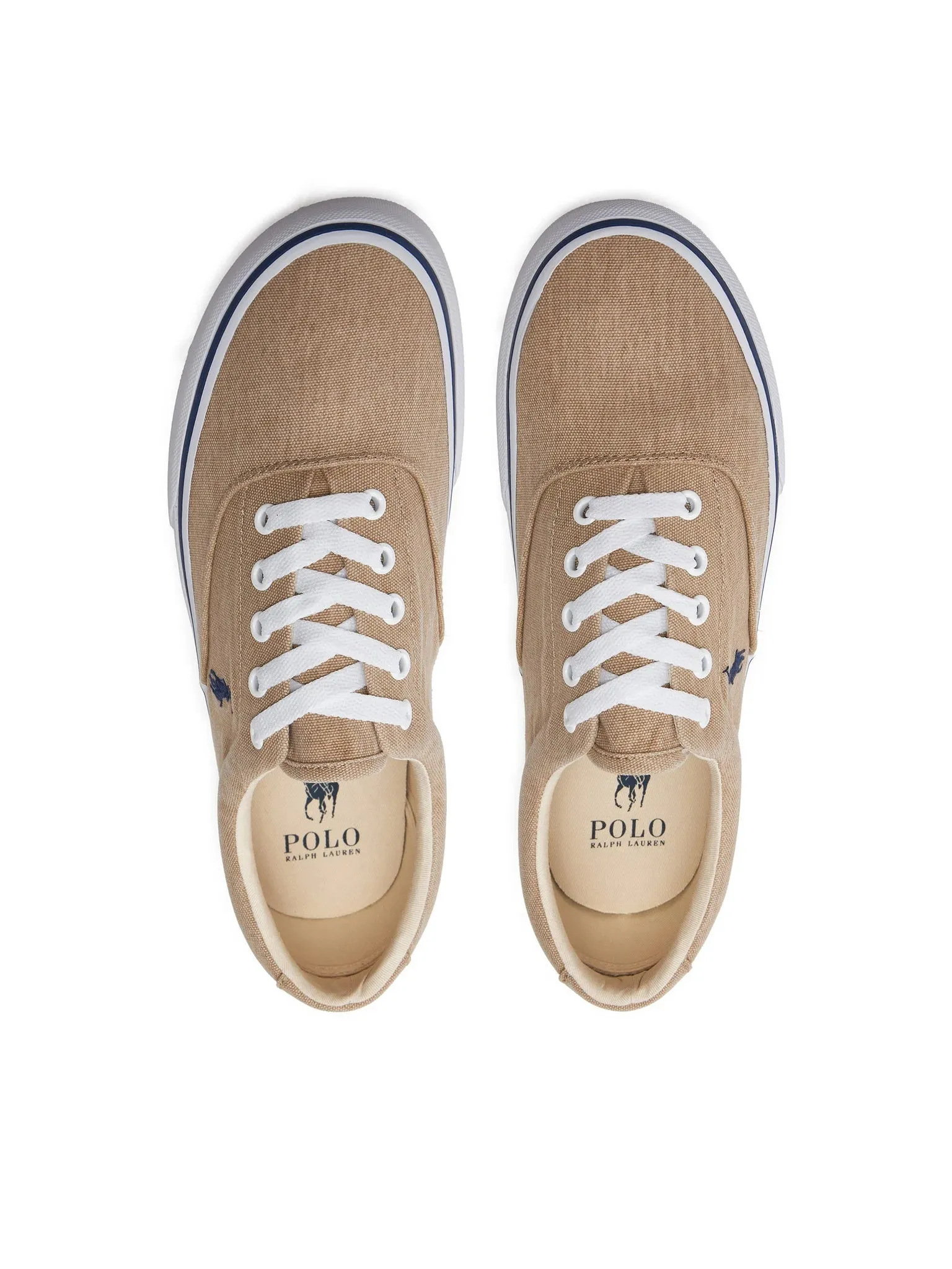 Ralph Lauren Pony Low Top Sneakers | Beige