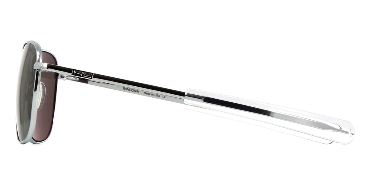 Randolph Aviator Bright Chrome AF078 Polarised - As Seen On Michael Keaton