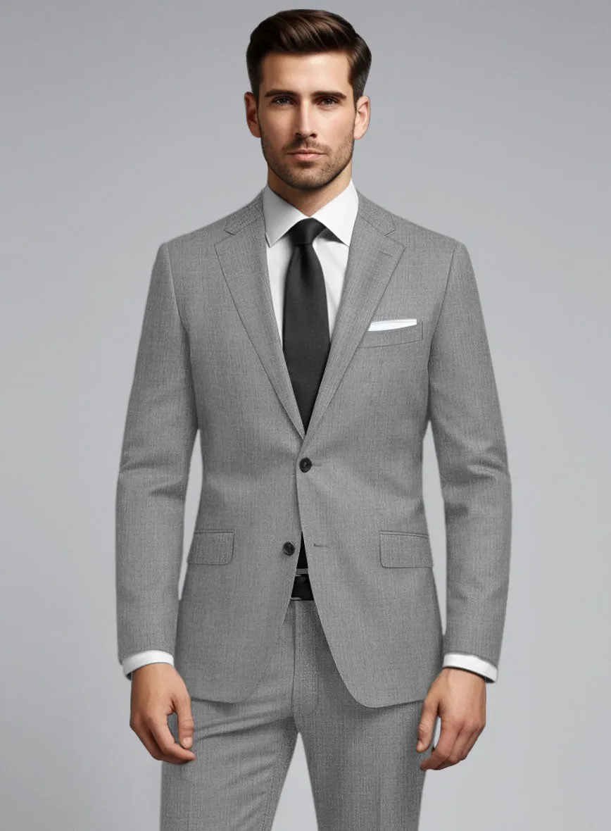 Reda Worsted Mid Gray Pure Wool Suit