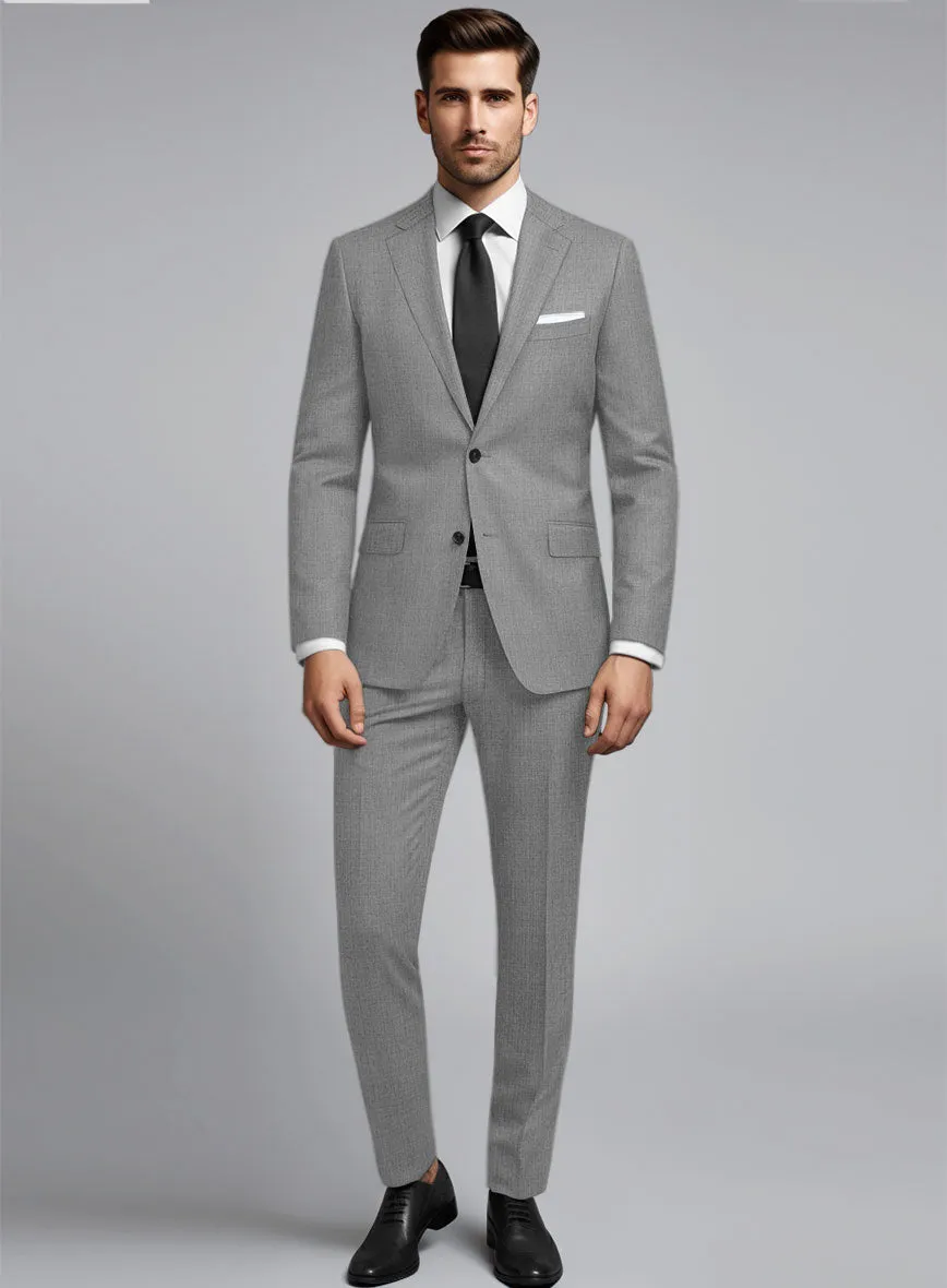 Reda Worsted Mid Gray Pure Wool Suit
