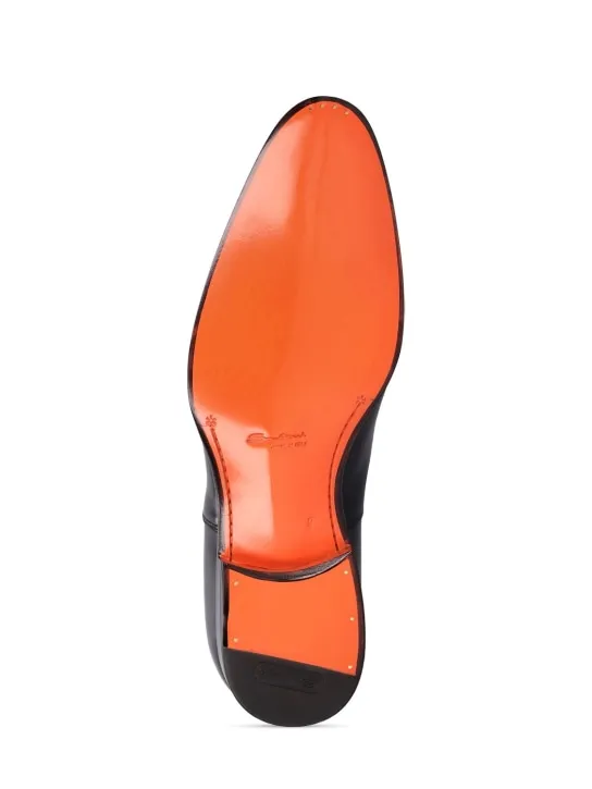 Santoni   Racer leather derby shoes 