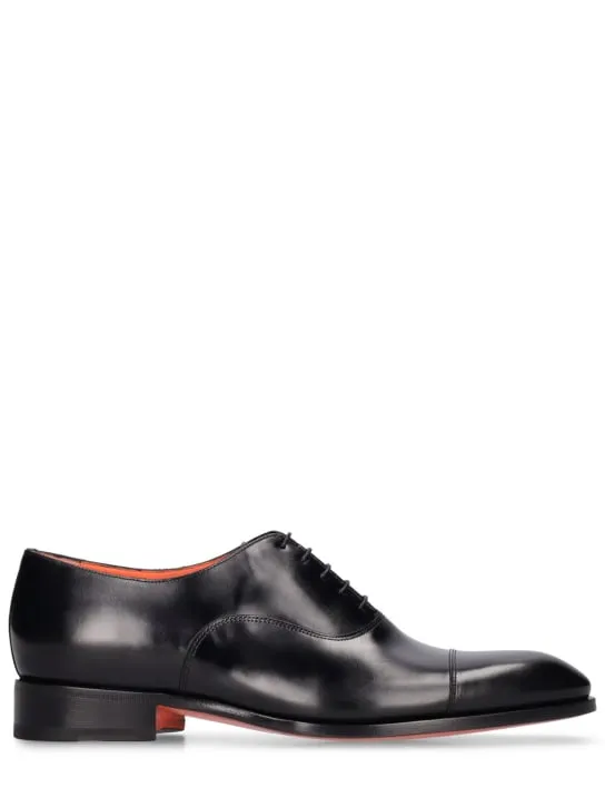 Santoni   Racer leather derby shoes 