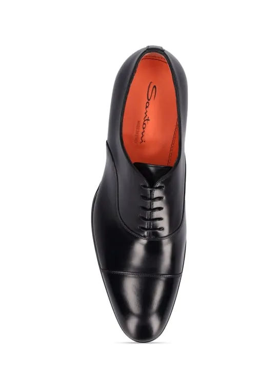 Santoni   Racer leather derby shoes 