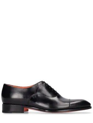 Santoni   Racer leather derby shoes 