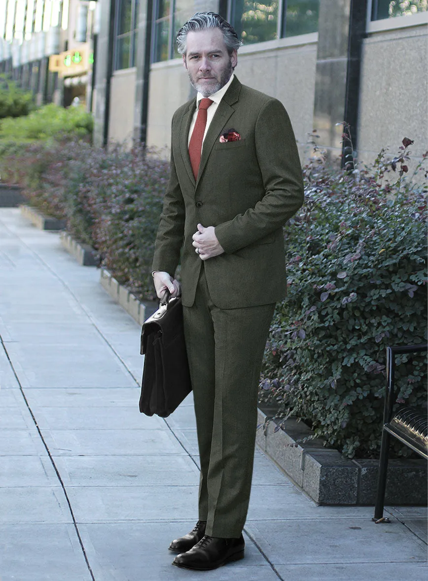 Scabal Seaweed Green Wool Suit