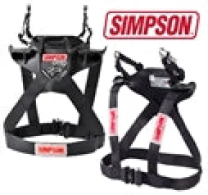 Simpson Hybrid Sport Medium Neck Neck Restraint System With Sliding Helmet Tether FIA Post Anchors