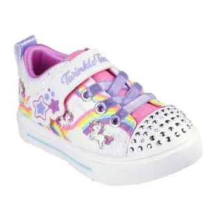 Skechers Toddlers Twinkle Sparks Jumpin' Clouds White Multi Trainer