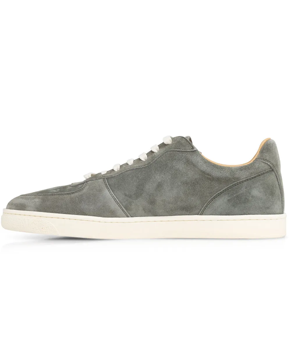 Suede Hybrid Sneaker in Olive Green
