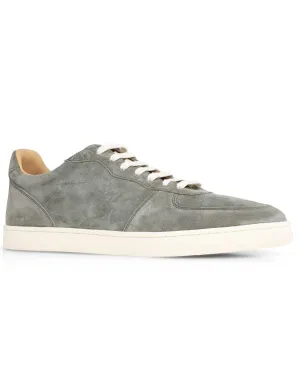 Suede Hybrid Sneaker in Olive Green