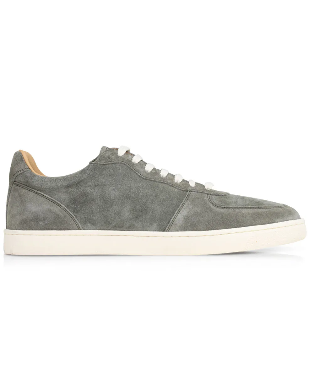 Suede Hybrid Sneaker in Olive Green