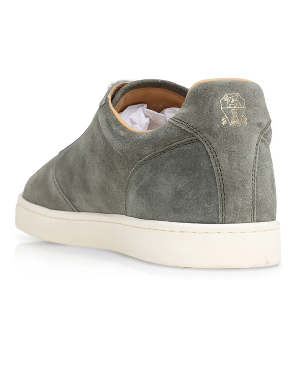 Suede Hybrid Sneaker in Olive Green