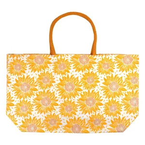 Sunflower Large Canvas Tote Bag