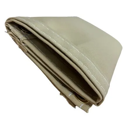 Tan Polyester Waterproof Canvas - 5' x 7'