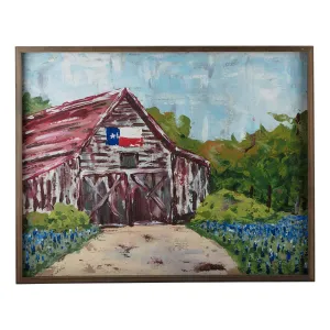 Texas Flag Barn Canvas