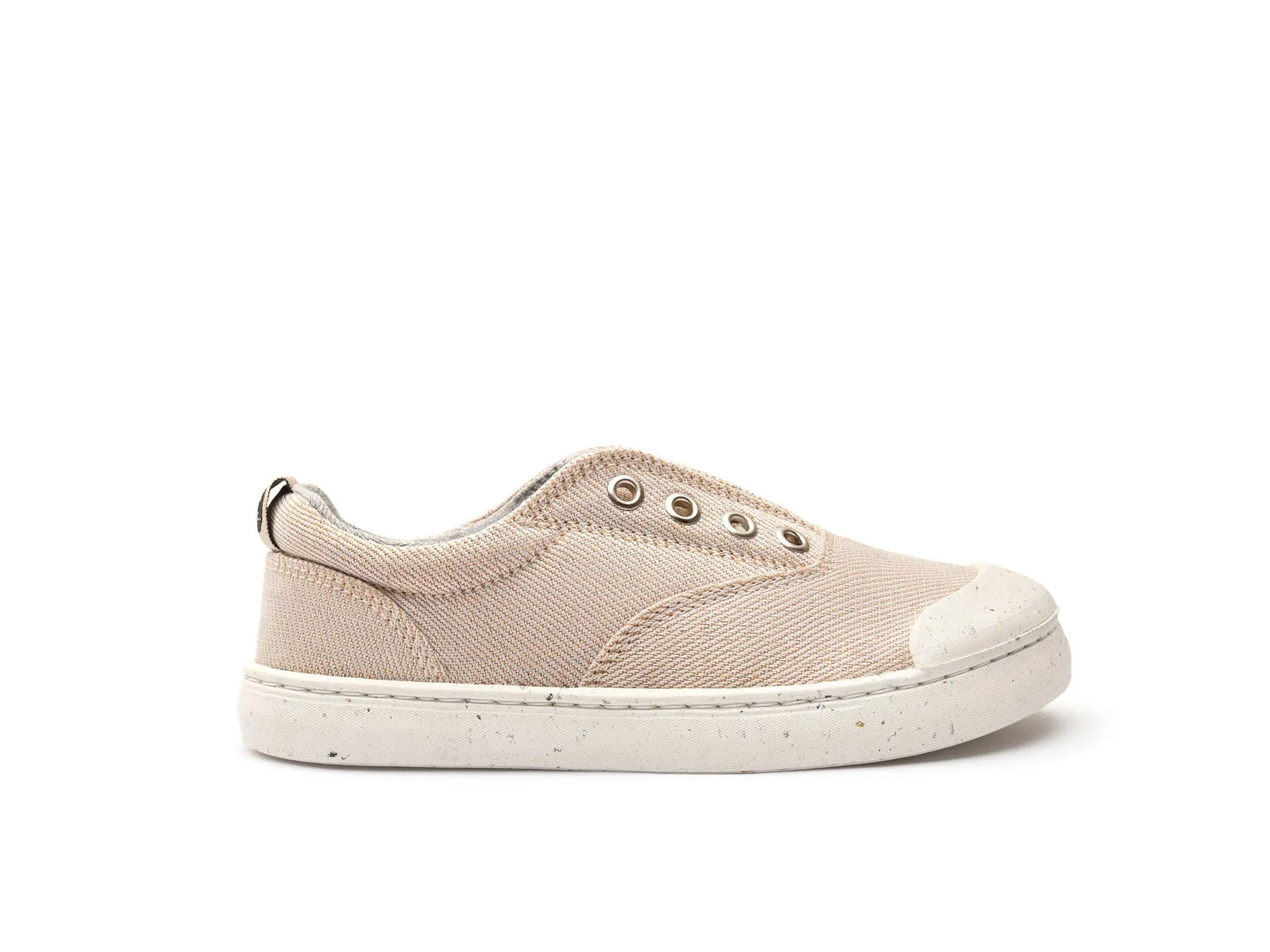 Tip Toey Joey KIDS SNEAKERS SPICE GREEN - NUDE ECO CANVAS